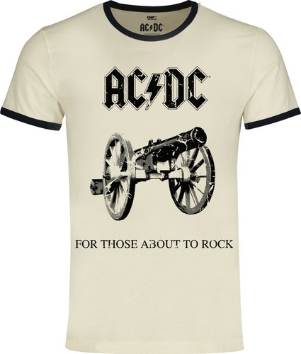 Acdc ringershirt unisex - acdc, for