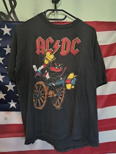 Vintage 1990 tshirt - vintage, ac/dc